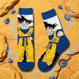 Socks - Dragon Ball - Goku Yellow Gi Blue Crew Socks (1 Pair)