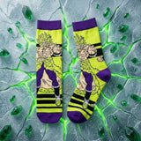 Socks - Dragon Ball - Broly Dynamic Pose Green Crew Socks (1 Pair)