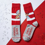 Socks - My Hero Academia - Shoto Todoroki Chibi Red White Stripes Crew Socks (1 Pair)