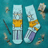 Socks - SpongeBob - Squidward Tentacles Full Body Teal Crew Socks (1 Pair)