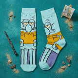 Socks - SpongeBob - Squidward Tentacles Full Body Teal Crew Socks (1 Pair)