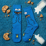 Socks - Sesame Street - Cookie Monster Eating Crew Socks (1 Pair)