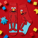 Socks - Sesame Street - Elmo Full Body Red Blue Crew Socks (1 Pair)