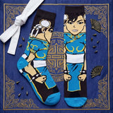 Socks - Street Fighter - Chun-Li Classic Blue Outfit Crew Socks (1 Pair)