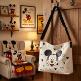 Backpack Purse - Disney - Mickey Mouse White Messenger Tote Bag