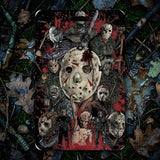 ID Card Badge Holder - Friday the 13th - Multiple Jason Voorhees masks