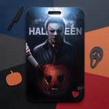 ID Card Badge Holder - Halloween - Michael Myers with pumpkin
