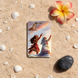 ID Card Badge Holder - Moana - Moana and Grandma Tala dancing