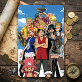 ID Card Badge Holder - One Piece - Straw Hat Pirates crew Standing Straw Hats Group Shot