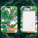 ID Card Badge Holder - Pokémon - Rayquaza Green Coiled Cloud Background Katakana