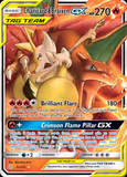 Card Keychain - Pokémon - Charizard & Braixen Tag Team GX Full Art #128
