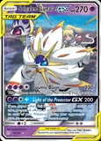 Card Keychain - Pokémon - Solgaleo & Lunala Tag Team GX