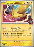 Card Keychain - Pokémon - Zapdos basic Team Rocket's, 2025 copyright date