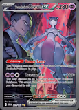 Card Keychain - Pokémon - Mewtwo ex Team Rocket's, Secret Rare