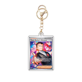 Card Keychain - Pokémon - Team Rocket's Giovanni Trainer Supporter Full Art Secret Rare