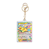 Card Keychain - Pokémon - Pikachu Basic ex Tera Type crystal art