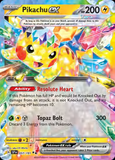 Card Keychain - Pokémon - Pikachu Basic ex Tera Type crystal art