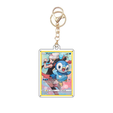 Card Keychain - Pokémon - Piplup basic Secret Rare, features trainer Dawn
