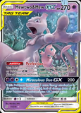 Card Keychain - Pokémon - Mewtwo & Mew Tag Team GX Full art