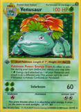Card Keychain - Pokémon - Venusaur basic 1st Edition holographic