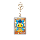 Card Keychain - Pokémon - Gyarados Poncho Pikachu basic promo (Japanese)