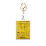 Card Keychain - Pokémon - Mega Charizard Y EX Gold metal card, likely custom replica (Japanese)