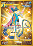Card Keychain - Pokémon - Inteleon basic Secret Rare Gold, Rapid Strike