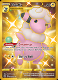 Card Keychain - Pokémon - Flaaffy Secret Rare Gold Full Art