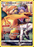 Card Keychain - Pokémon - Charizard basic Trainer Gallery card featuring Leon