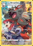 Card Keychain - Pokémon - Hisuian Arcanine basic Trainer Gallery with Adaman
