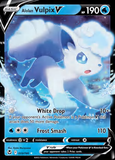 Card Keychain - Pokémon - Alolan Vulpix V Full Art #554