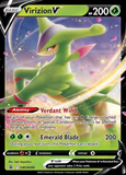 Card Keychain - Pokémon - Virizion V Black Star Promo SWSH295