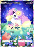 Card Keychain - Pokémon - Galarian Ponyta basic Custom art, full holographic border