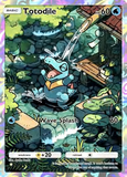 Card Keychain - Pokémon - Totodile basic Illustration Rare