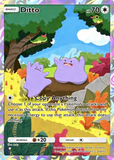 Card Keychain - Pokémon - Ditto basic Full Art