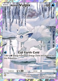 Card Keychain - Pokémon - Alolan Vulpix basic Full Art, Secret Rare