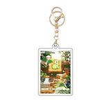 Card Keychain - Pokémon - Chikorita basic Full art illustration by Kenshin