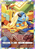 Card Keychain - Pokémon - Shinx basic full art, cozy/sleepy illustration