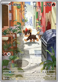 Card Keychain - Pokémon - Litleo basic Secret Rare Full Art