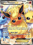 Card Keychain - Pokémon - Flareon & Vaporeon & Jolteon EX Radiant Collection card