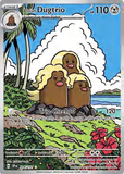 Card Keychain - Pokémon - Alolan Dugtrio Stage 1 Shiny Special Illustration Rare