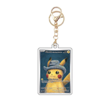 Card Keychain - Pokémon - Pikachu with Grey Felt Hat basic Van Gogh Pikachu promo, SVP 085