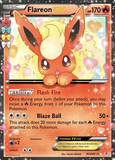 Card Keychain - Pokémon - Flareon EX Radiant Collection Full Art