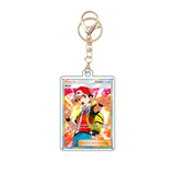 Card Keychain - Pokémon - Red Supporter Full Art Rainbow Rare