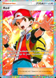 Card Keychain - Pokémon - Red Supporter Full Art Rainbow Rare