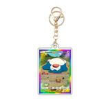 Card Keychain - Pokémon - Snorlax EX Full Art, rainbow foil