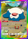 Card Keychain - Pokémon - Snorlax EX Full Art, rainbow foil