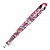 Lanyard - Sanrio - My Melody and Kuromi Pink Allover
