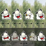 3D Lenticular Sticker - Sanrio - Pochacco Cute Poses