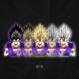 3D Lenticular Sticker - Dragon Ball - Gohan Beast Transformations